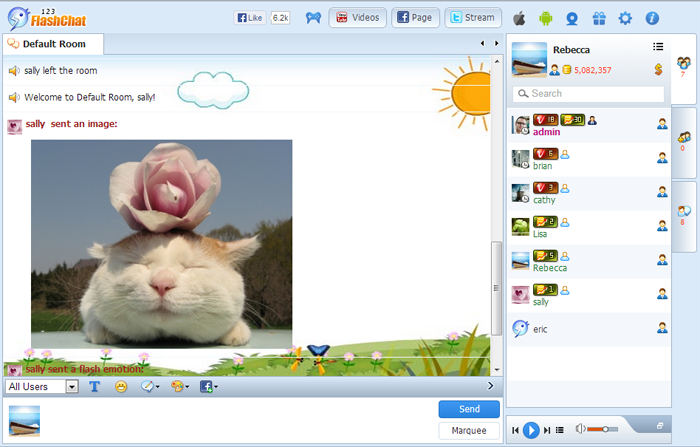 Image Transfer of 123FlashChat, Video Chat, Flash Chat, Chat Software, PHP Chat