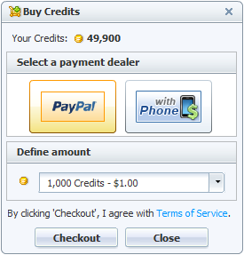 PayPal Buy Chat Credits of 123 Flash Chat, Chat Software