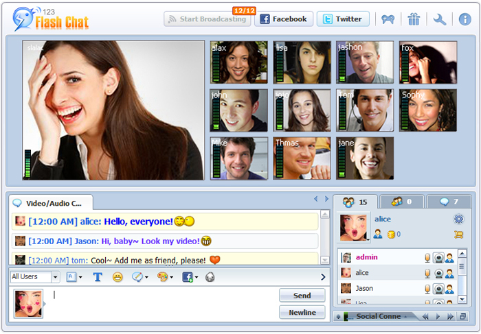 Video Conference Module, 123 Flash Chat Software