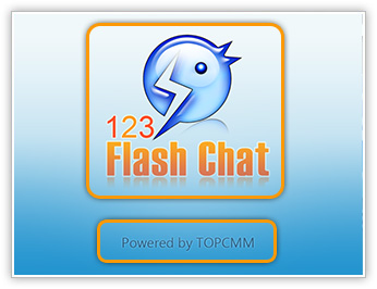 Chat App Welcome Page, Mobile App, iPhone/iPad/Android App, 123 Flash Chat